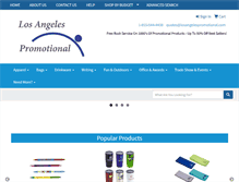 Tablet Screenshot of losangelespromotional.com